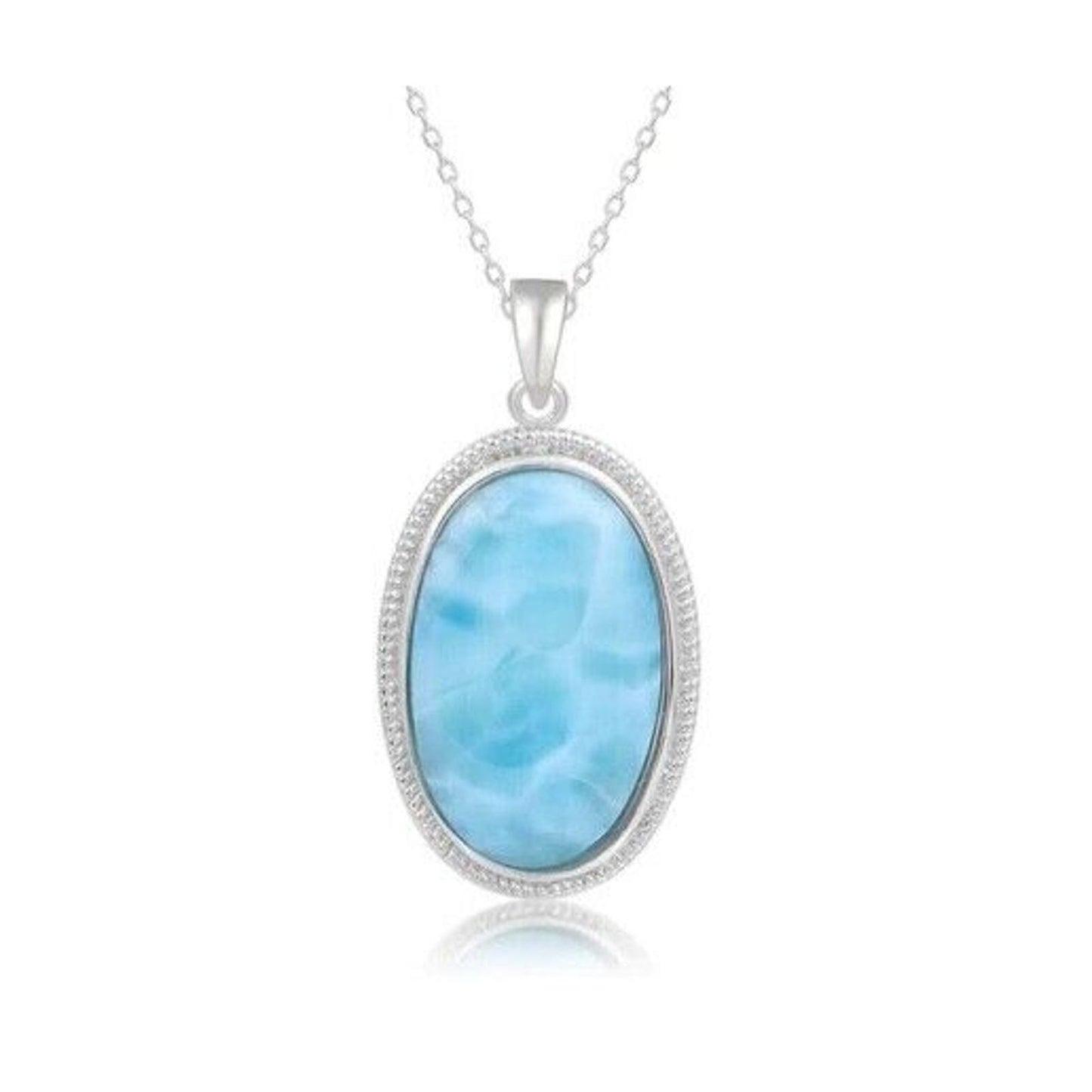 Larimar Necklace, Larimar Gemstone Handmade, Larimar Beautiful Gift Pendant